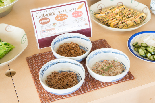和洋朝食バイキングで人気の選べる納豆メニュー